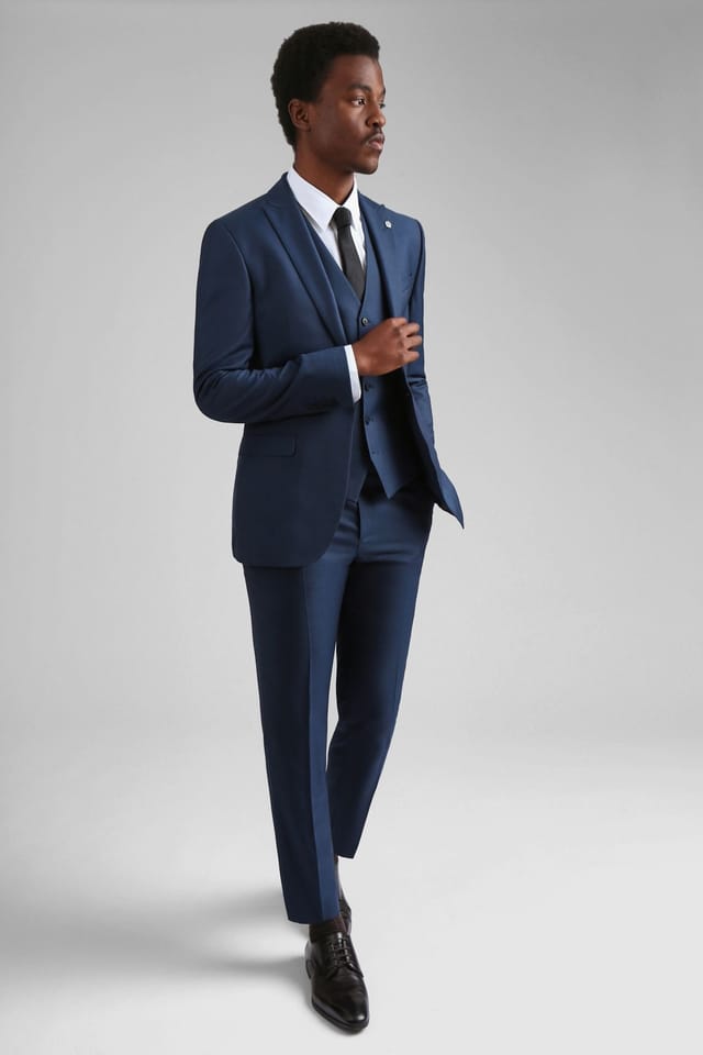 Ted Baker Ted Baker Men's Tai Teal Semi Plain Slim Jacket in Blue - 2