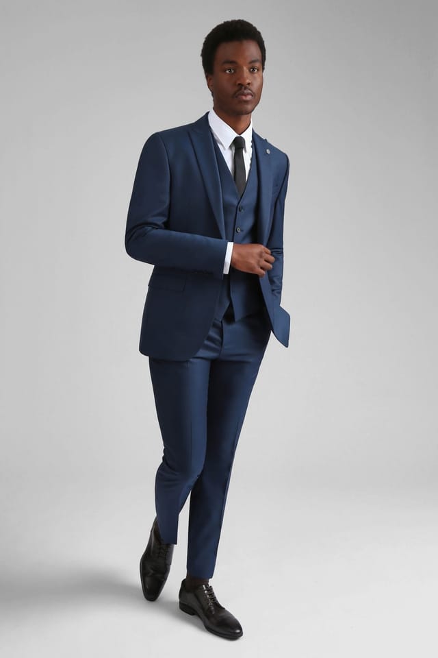 Ted Baker Ted Baker Men's Tai Teal Semi Plain Slim Jacket in Blue - 3