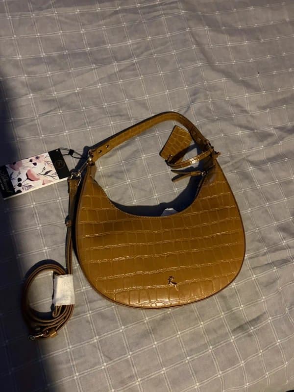ASOS Leather croc bag