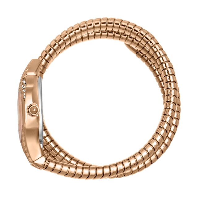Just Cavalli Just Cavalli Women's Snake 316L Stainless Steel White Dial Watch in Gold - 3