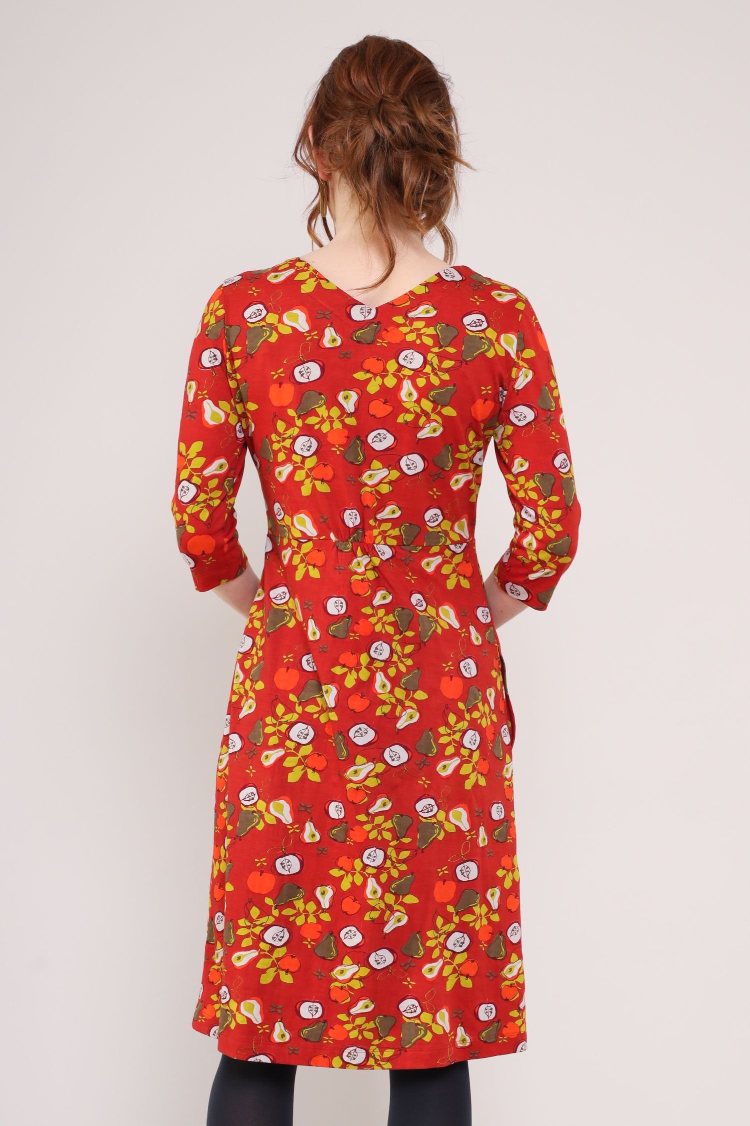 Nomads Clothing Nomads Clothing Women's Cotton Jersey V Neck dress in Red - 4