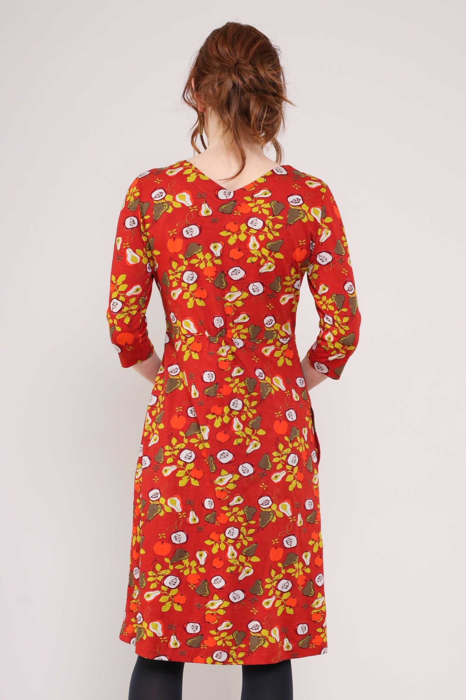 Nomads Clothing Nomads Clothing Women's Cotton Jersey V Neck dress in Red - 4