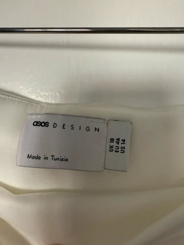 ASOS Design White Satin corset top