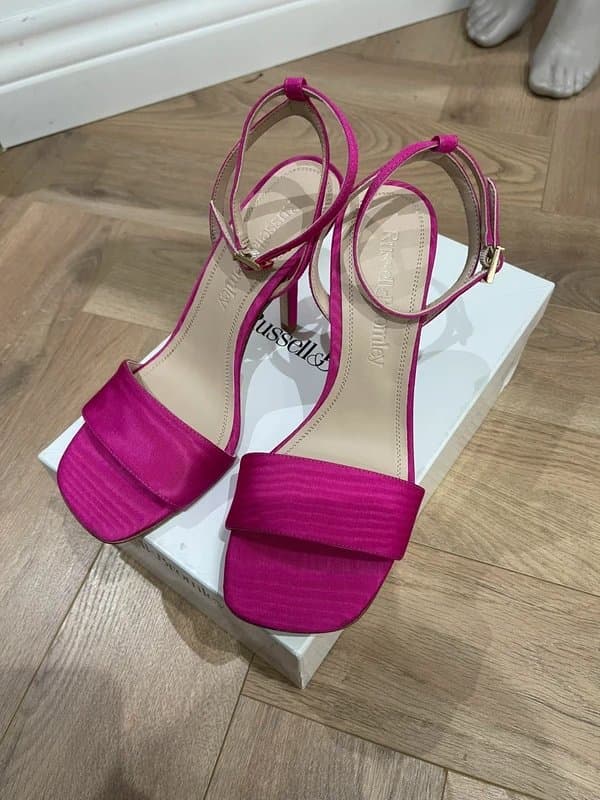 Russell & Bromley Russell@bromley pink sandals heels sz.4uk