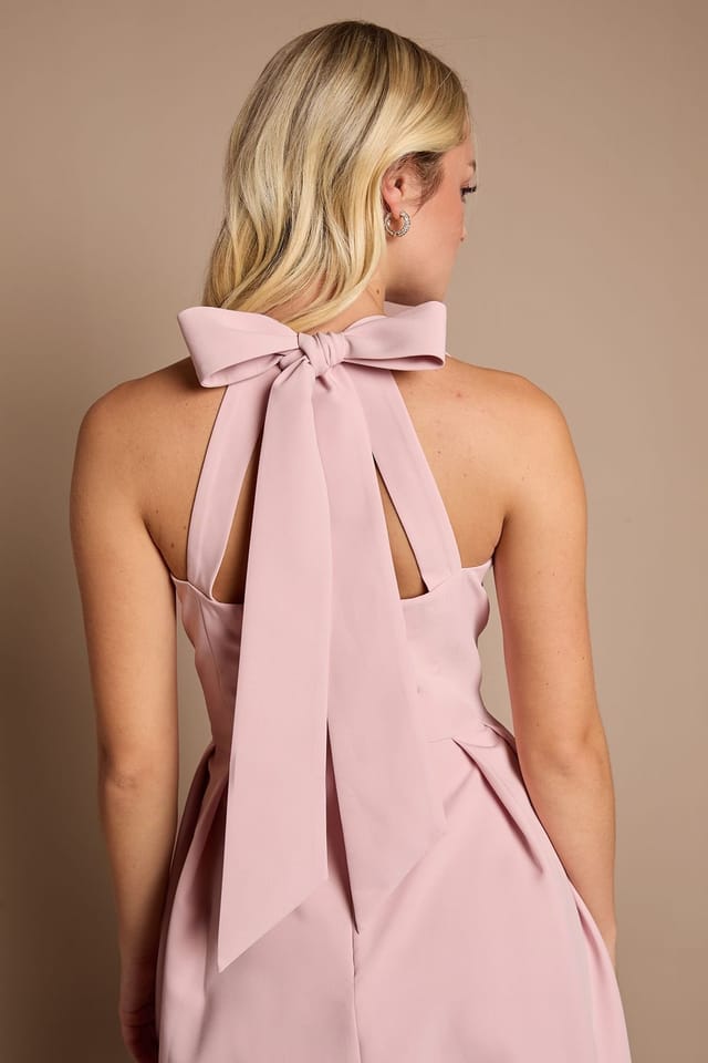 Coast Coast Women's Teen Bow Back Mini Dress in Blush - 2