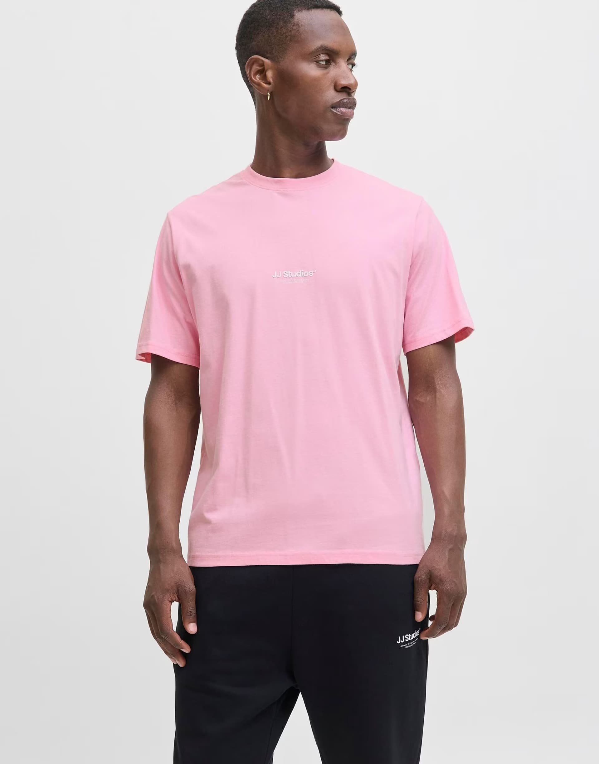ASOS Jack & Jones T-shirt in prism pink