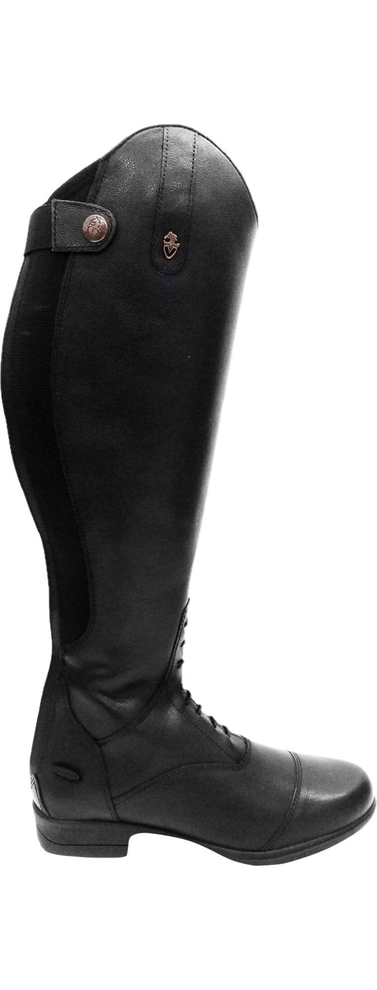 Moretta Moretta Women's Albina Leather Long Riding Boots in Black - 1