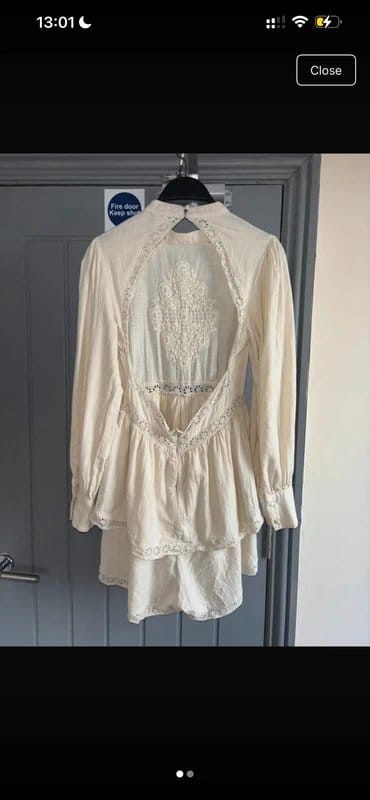 ASOS Design ASOS design embroidered open back classy playsuit - 1