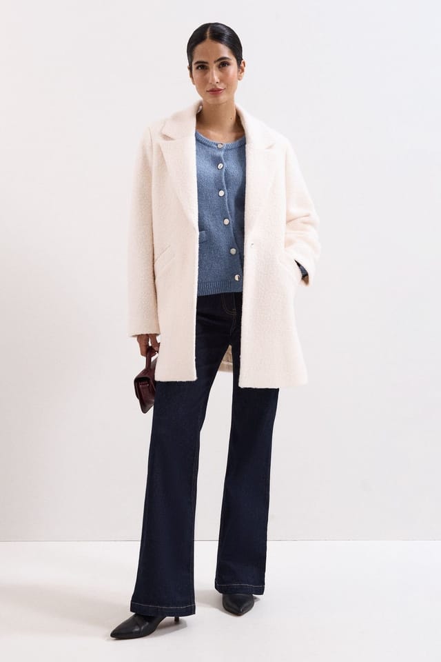 Phase Eight Phase Eight Women's Malin Wool Coat in Ivory - 3
