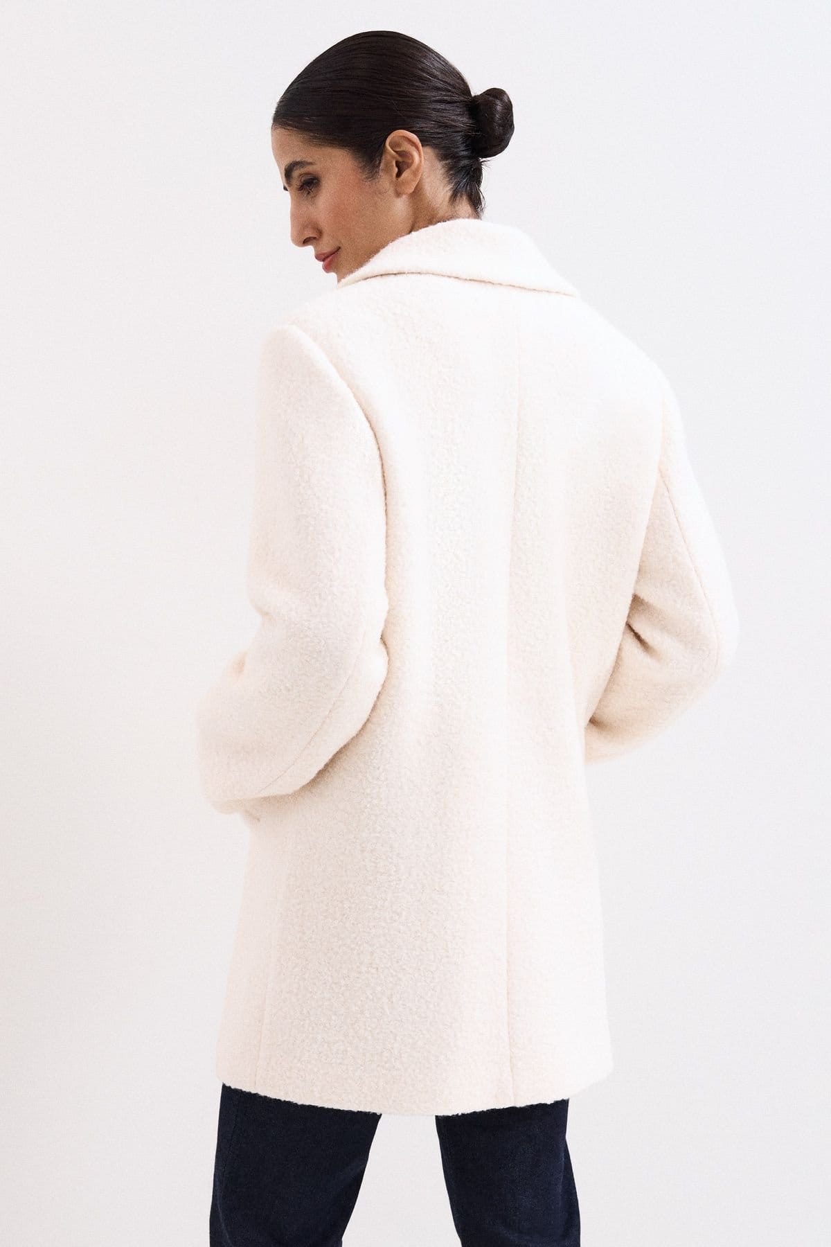 Phase Eight Phase Eight Women's Malin Wool Coat in Ivory - 4
