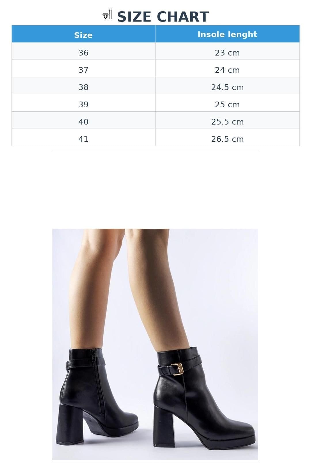 Love Lace Love Lace Women's Classic Insulated Smooth Ankle Boots with Zipper Heel Comfort in Black - 4