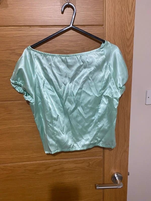 ASOS ASOS silk green milkmaid too