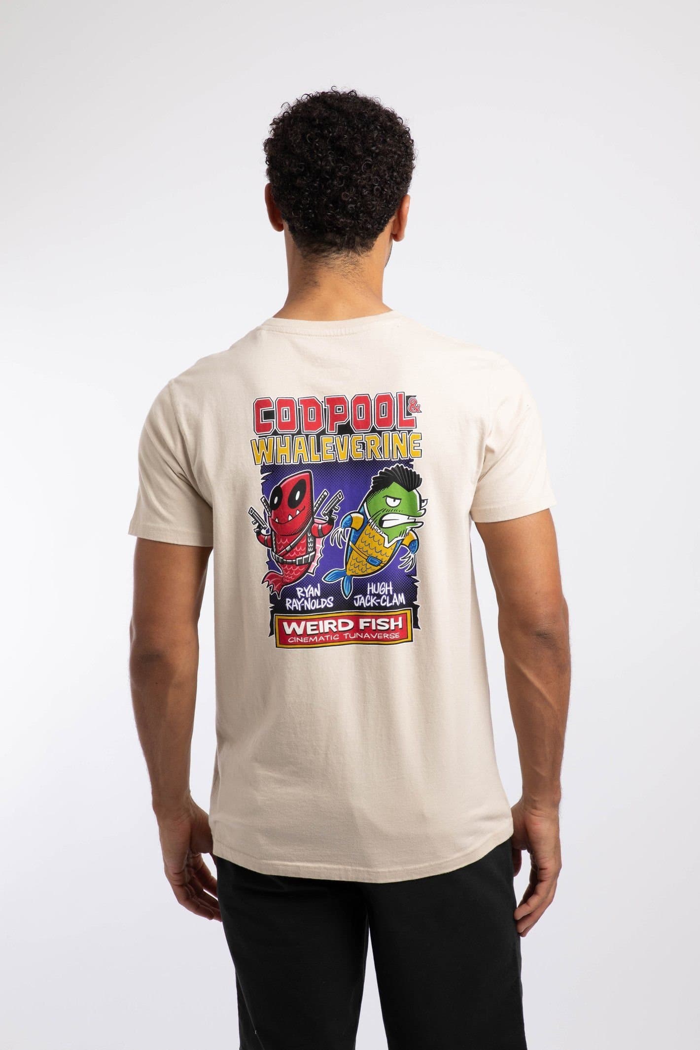 Weird Fish Weird Fish Men's Codpool Artist T-Shirt in Ecru