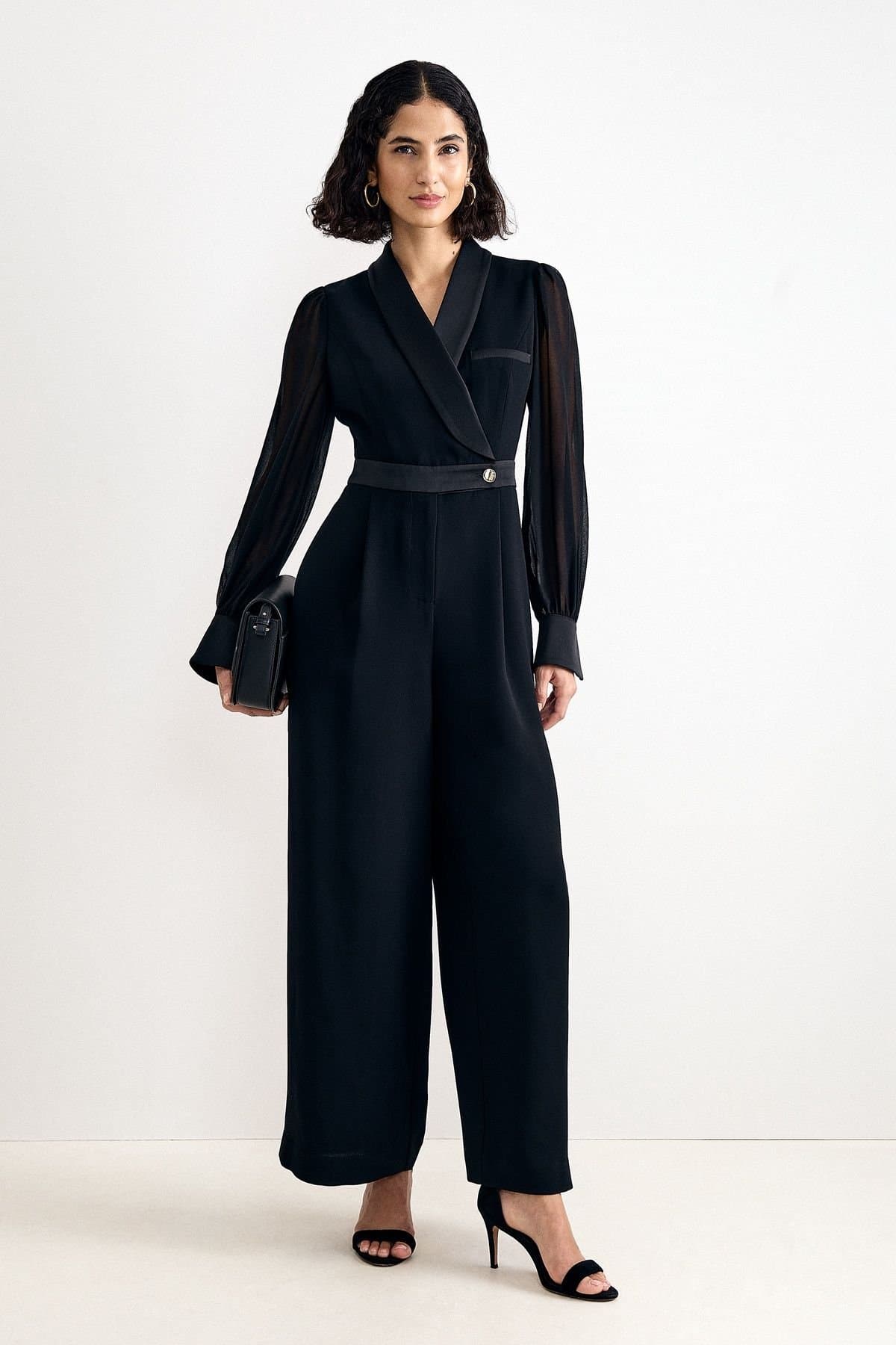 Phase Eight Phase Eight Women's Veronica Tux Jumpsuit in Black