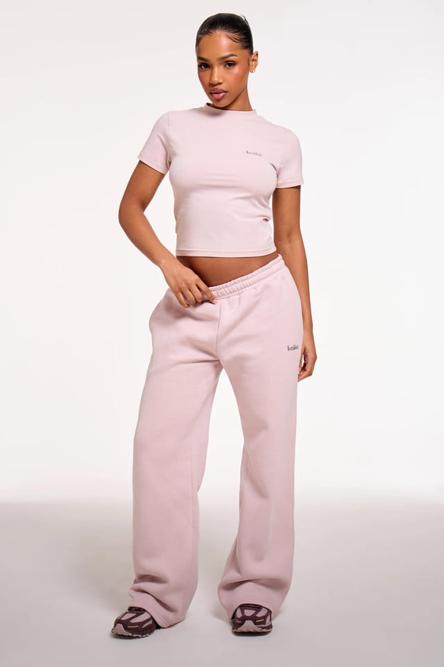 Kaiia Kaiia Chrome Logo Baby Tee Pale Dusty Lilac - 3