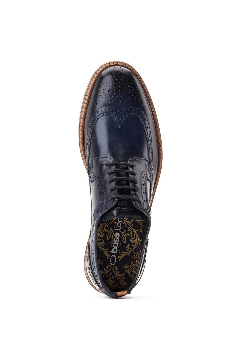 Base London Base London Men's Sully Brogue in Navy - 4