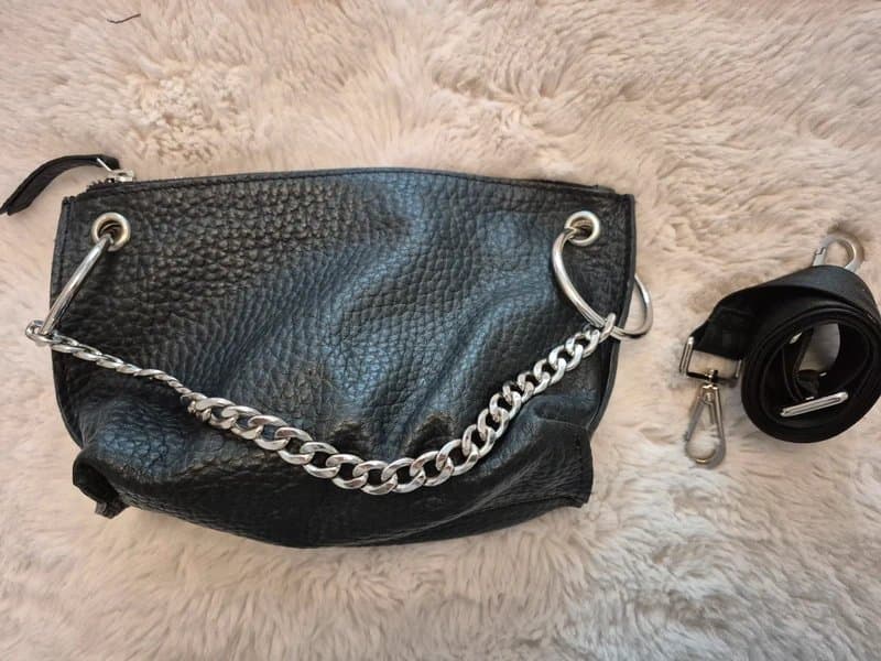 ASOS ASOS faux leather chain bag