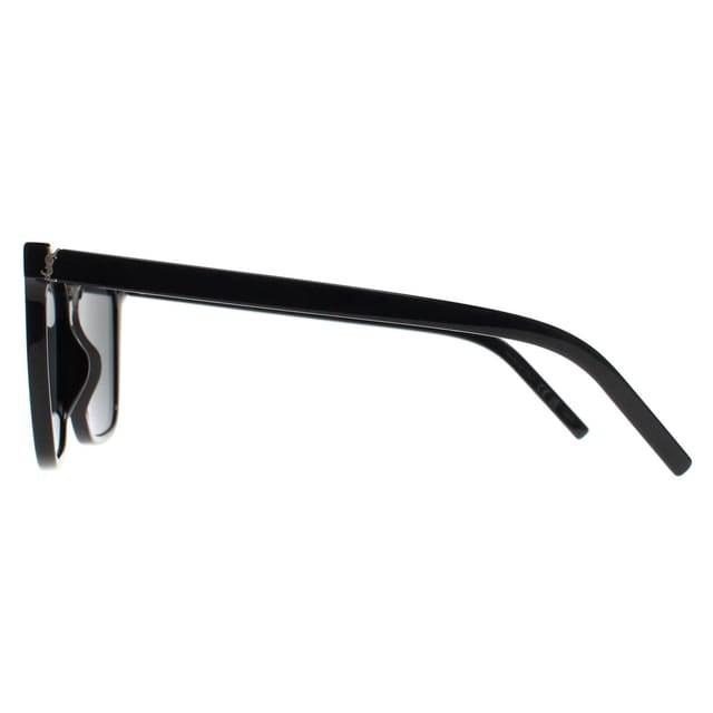 Saint Laurent Saint Laurent Women's Square Shiny Black Dark Grey SL M146 - 3