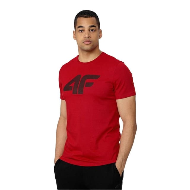4F 4F Men's H4L22-TSM353 T-Shirt in Red - 3