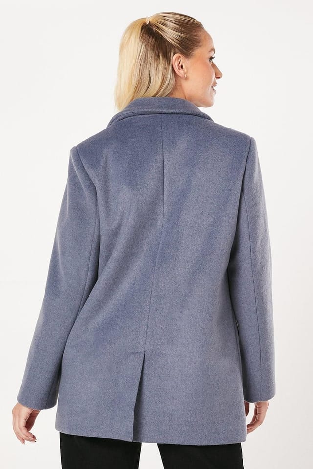 Dorothy Perkins Dorothy Perkins Women's Smart Pocket Detail Blazer Coat in Blue - 3