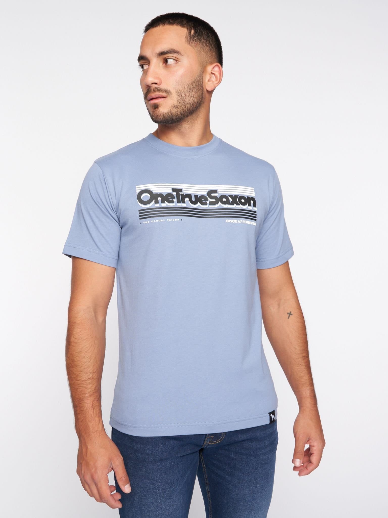 One True Saxon One True Saxon Men's Forever T-Shirt in Blue