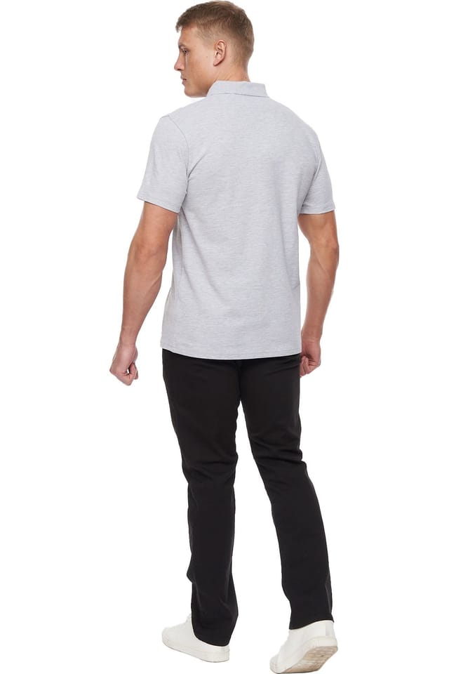 Bewley&Ritch Bewley&Ritch Men's Barden Marl Polo Shirt in Grey - 2