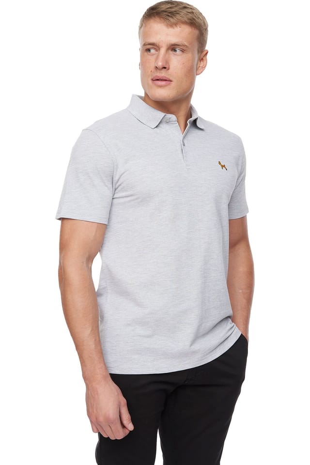 Bewley&Ritch Bewley&Ritch Men's Barden Marl Polo Shirt in Grey - 3