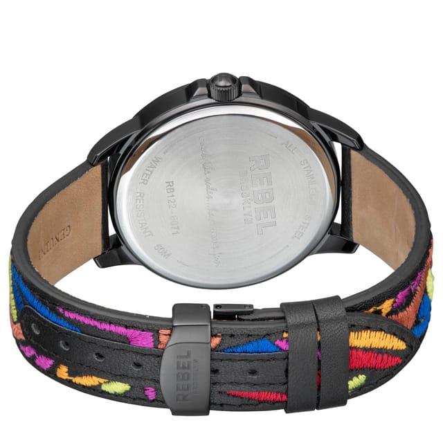 Rebel Rebel Women's Dumbo Black Dial Leather Watch - 2