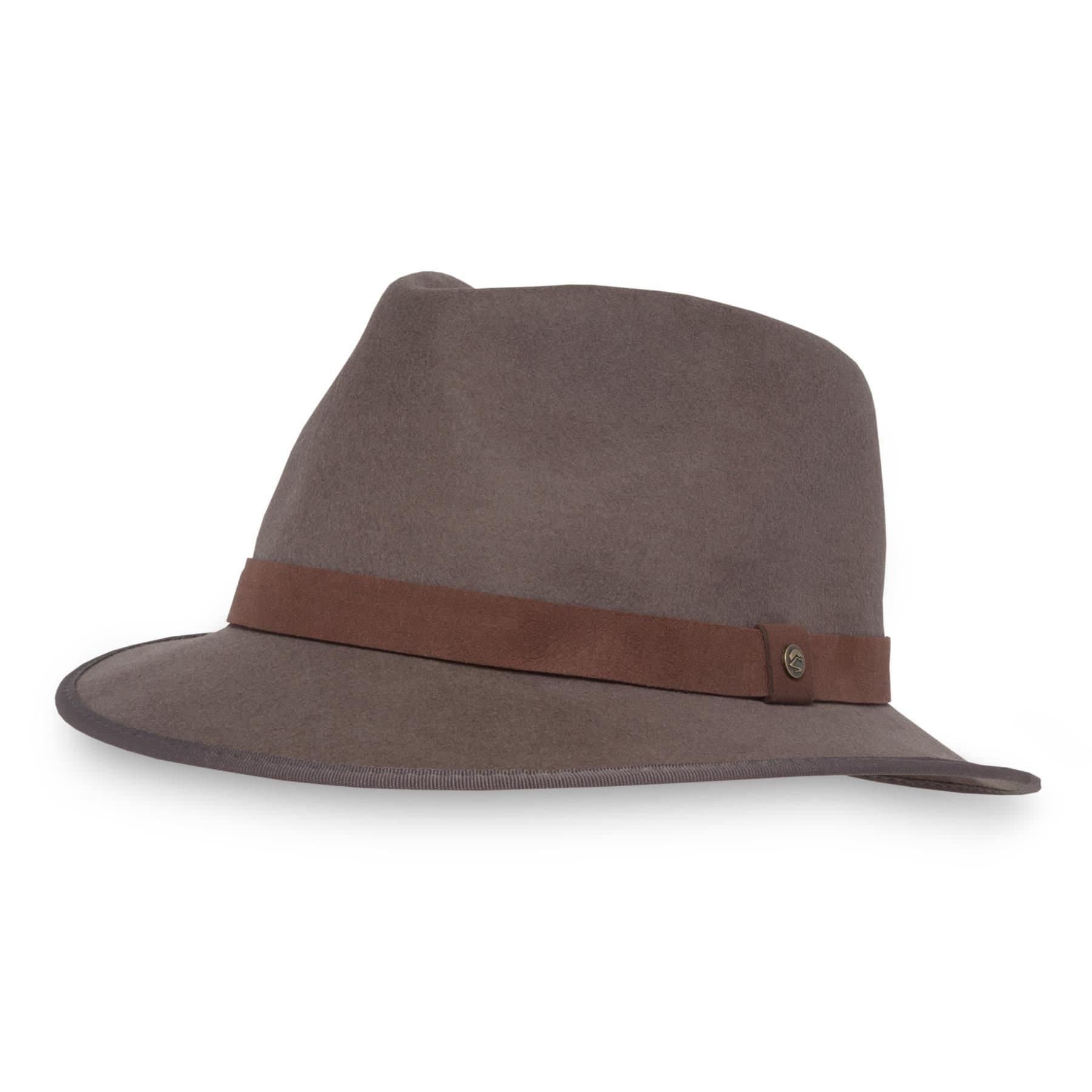 Sunday Afternoons Sunday Afternoons Men's 'Jasper' 100% Wool Felt Water-repellent UPF 50+ Hat in Dark Brown