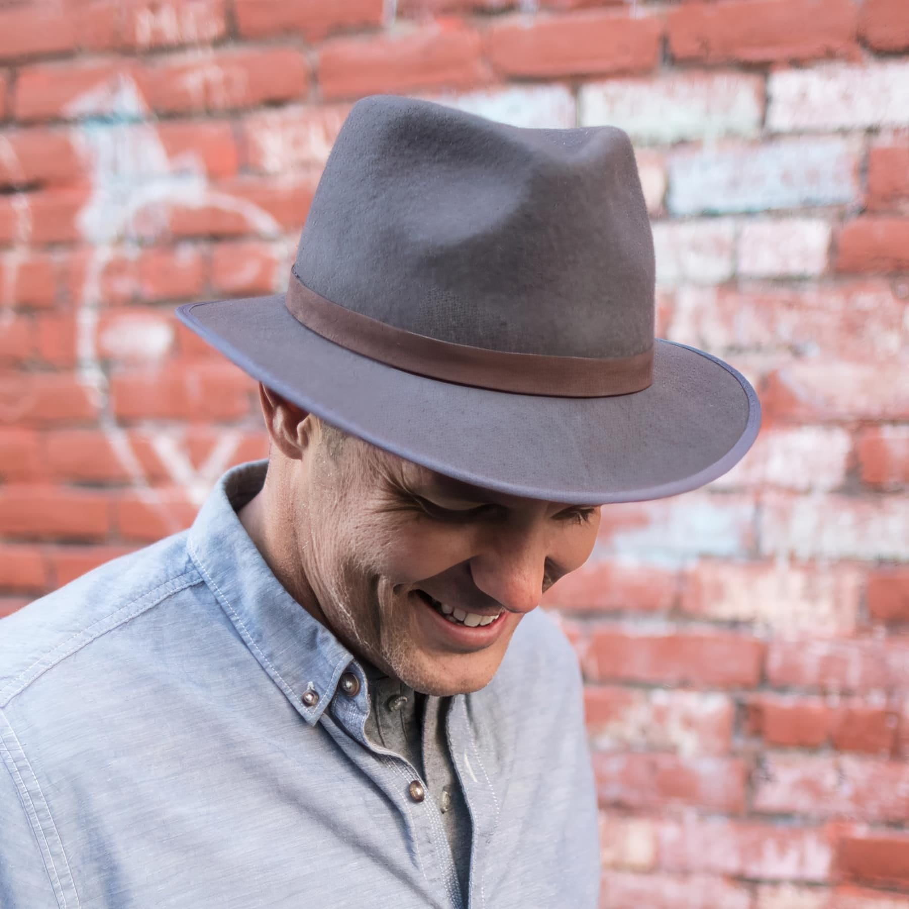 Sunday Afternoons Sunday Afternoons Men's 'Jasper' 100% Wool Felt Water-repellent UPF 50+ Hat in Dark Brown - 4