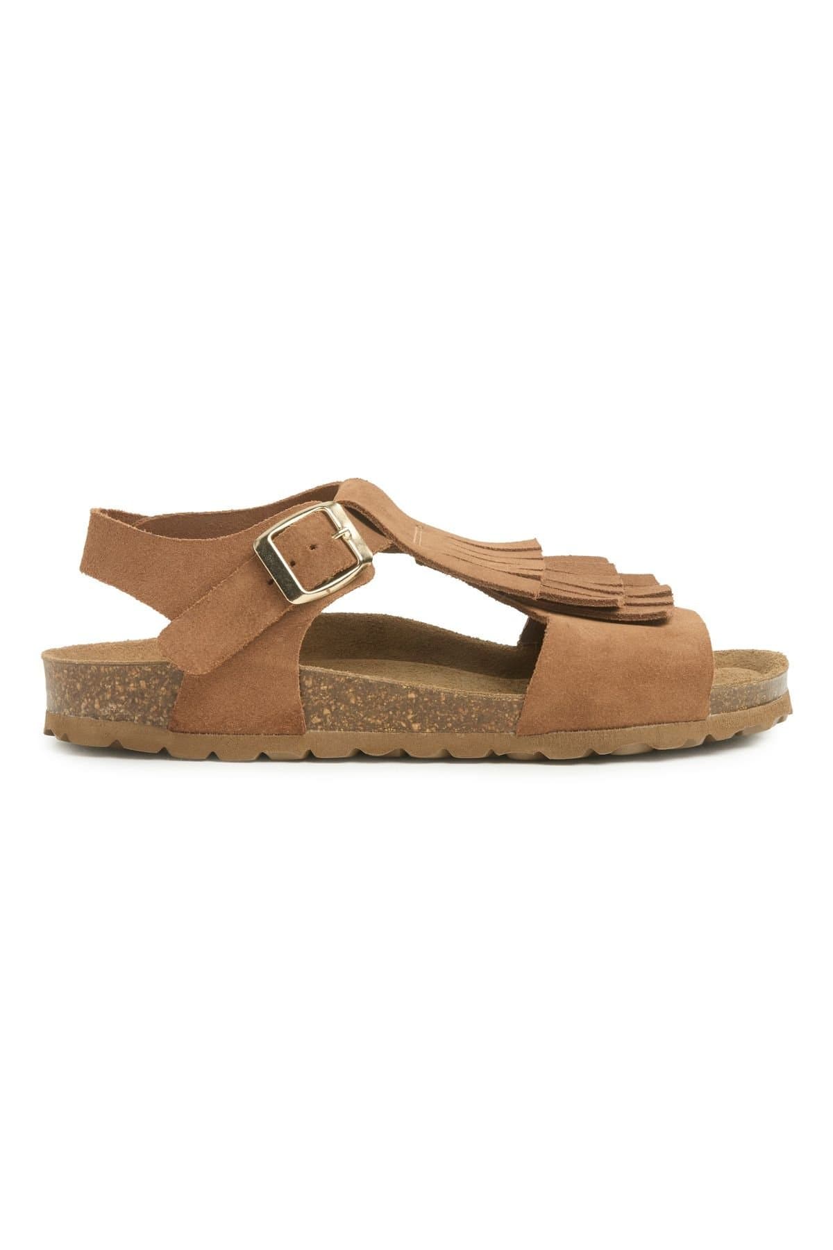Celtic & Co Celtic & Co Light Tan Fringed Sandals