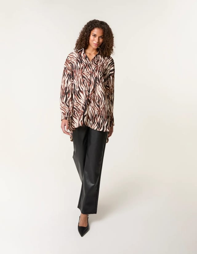 Blue Vanilla Zebra Print Shirt - 2