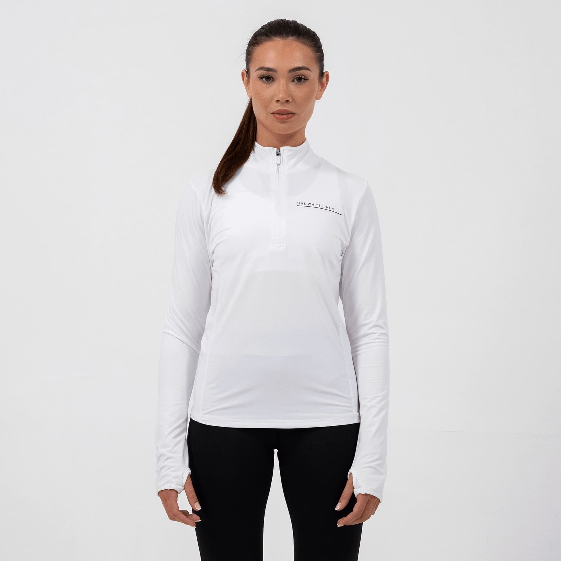 Fine White Line Fine White Line Women's Orbit 1/4 Zip Jacket in White