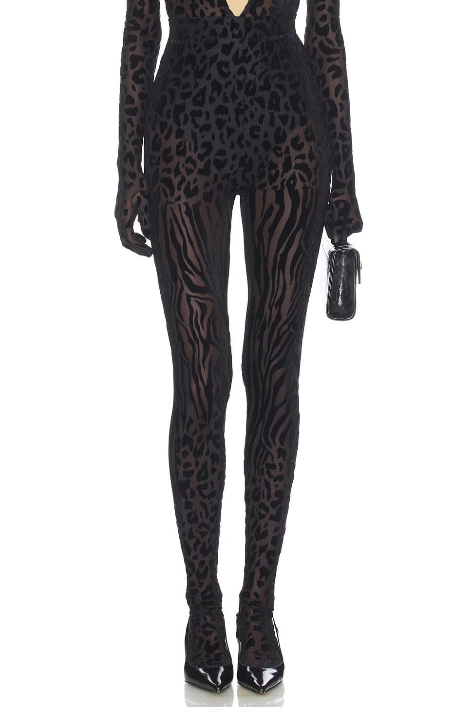 revolve Animal Print Burnout Stocking