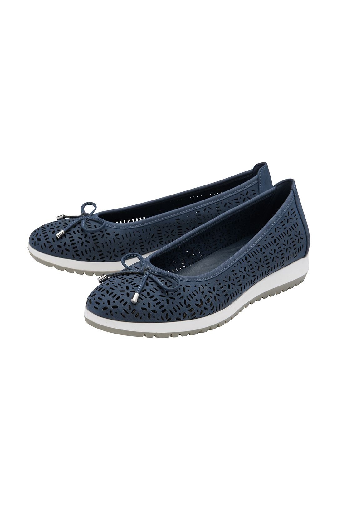 Lotus Lotus Women's 'Helen' Ballerina Shoes in Navy - 2