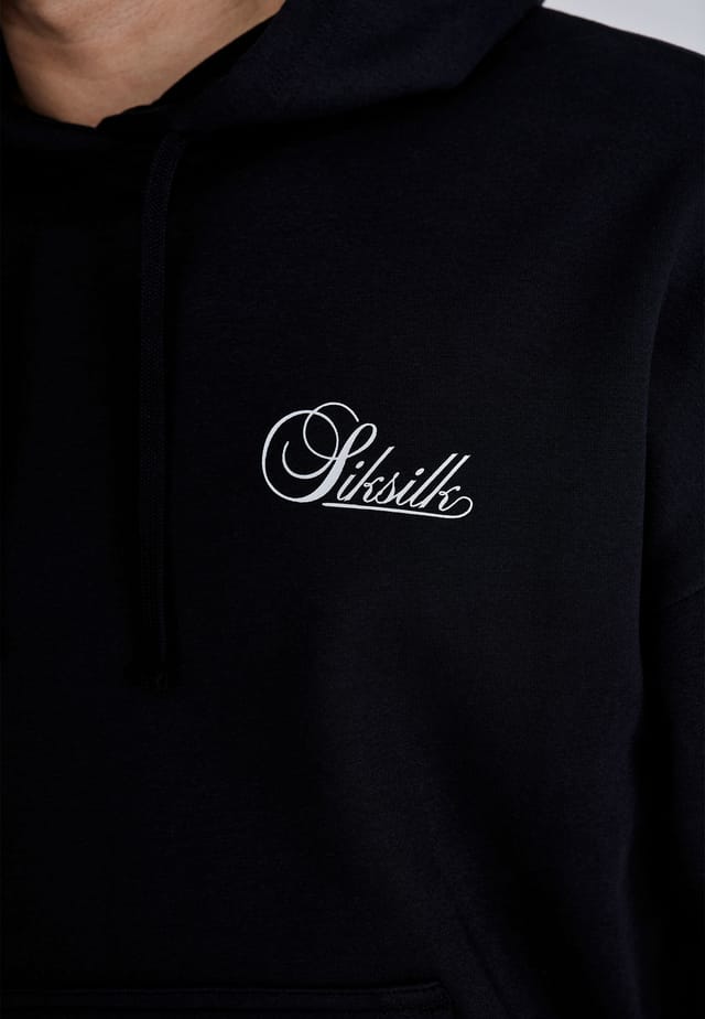 SikSilk SikSilk Men's Essentials Hoodie in Black - 2