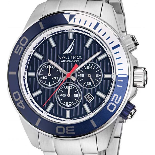 Nautica Nautica Men's NAPNOF303 48mm Quartz Watch in Silver - 2