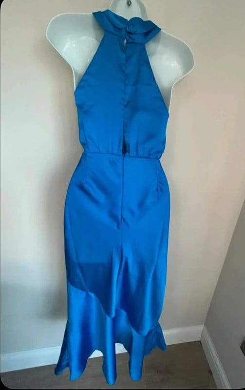 River Island * NEW * (part tags) River Island Occasion Satin Midi Dress - UK 10 - 1