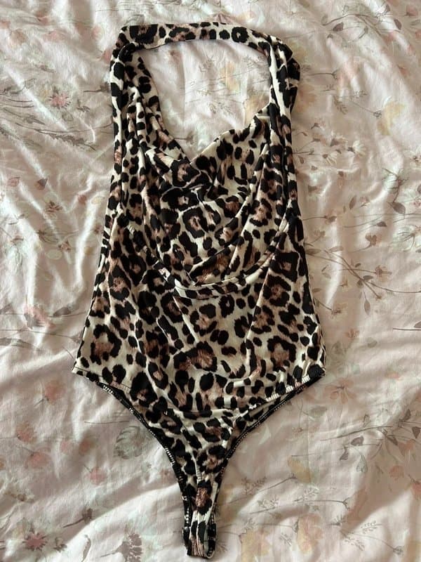 Bershka Leopard print bodysuit