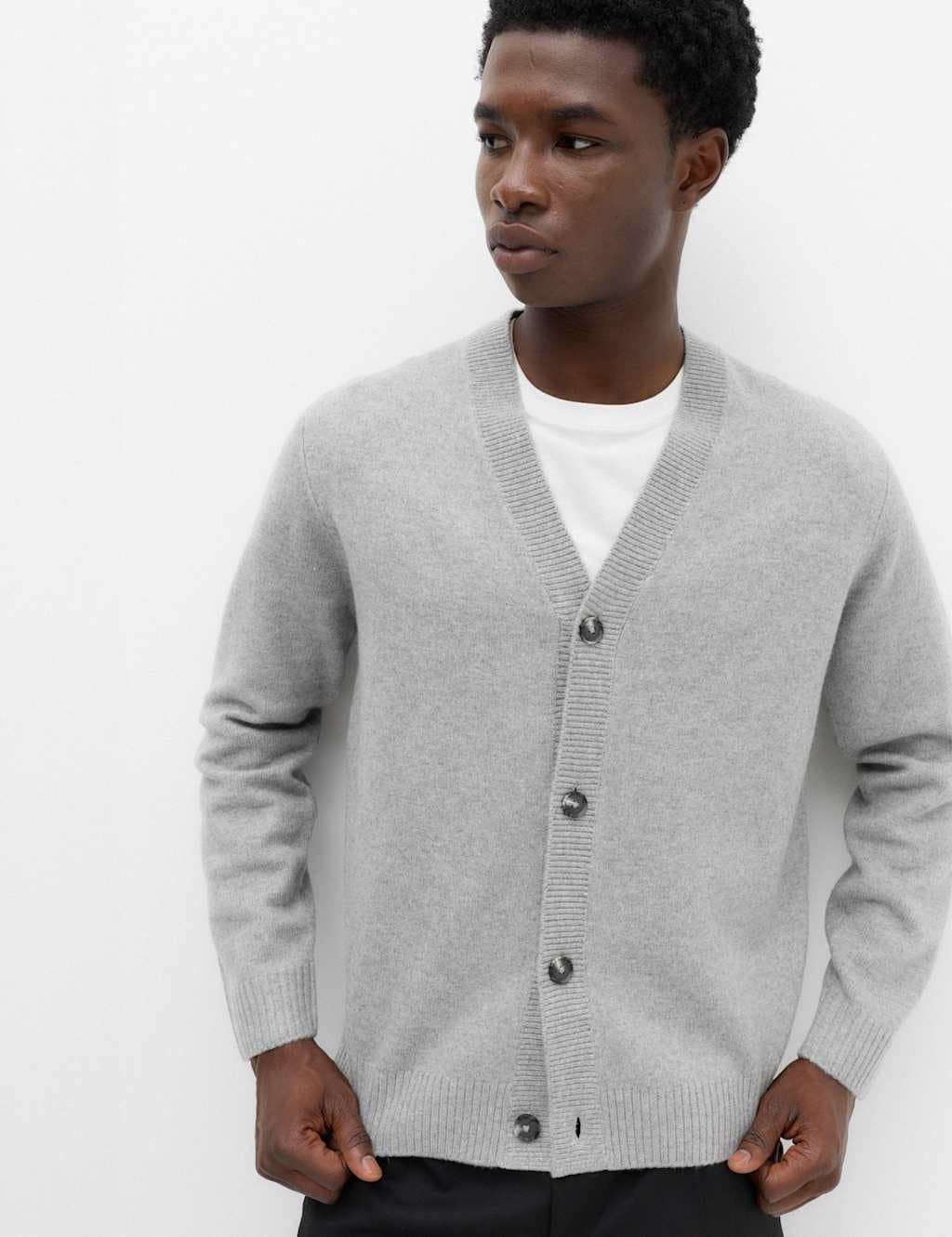 Marks & Spencer M&S Air Yarn Knitted Cardiagn Grey