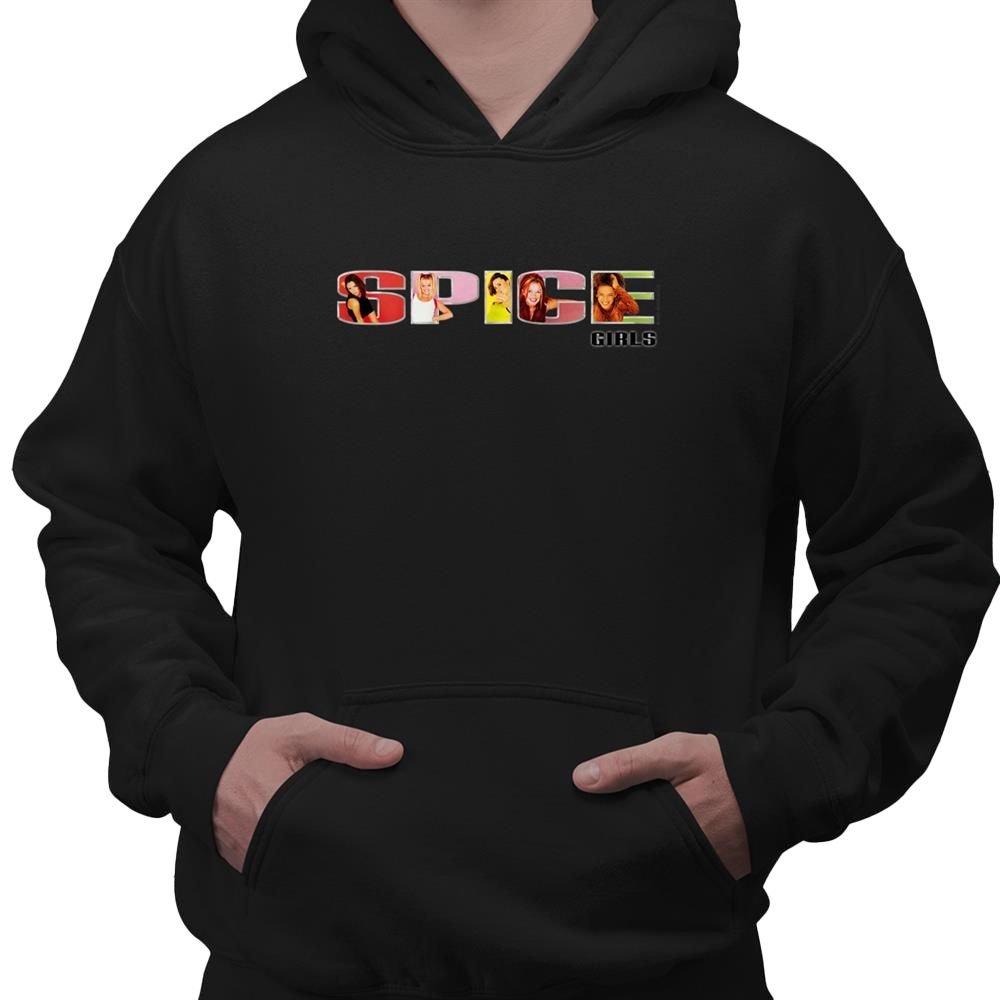 Spice Girls Spice Girls Men's Logo Hoodie in Black - 2