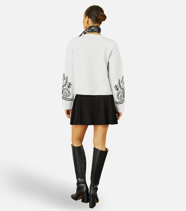 Yumi Women's Black Knitted Mini Skirt Yumi New Look - 3