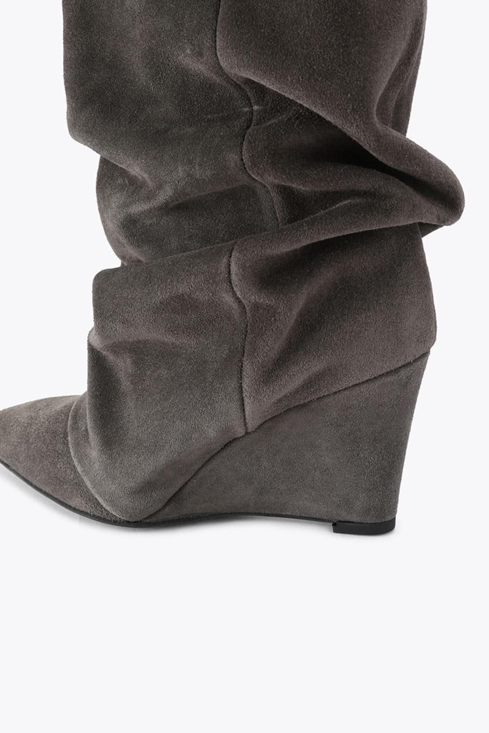 Steve Madden STEVE MADDEN Women's 'Rhys Brown Suede' Suede Boots - 4