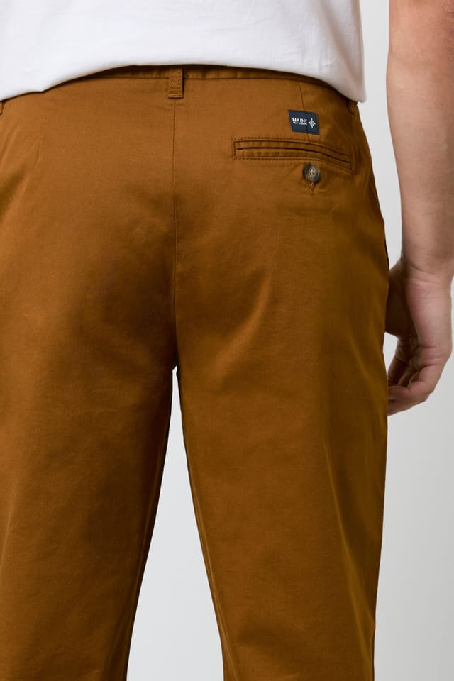 Maine Maine Men's Tan Premium Chino Trousers - 2