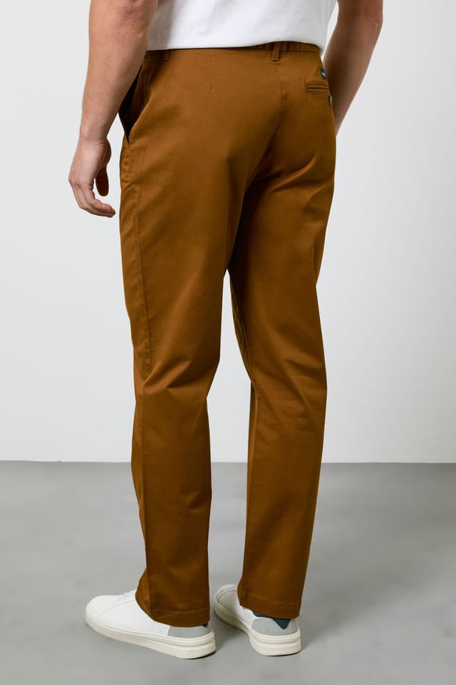 Maine Maine Men's Tan Premium Chino Trousers - 3