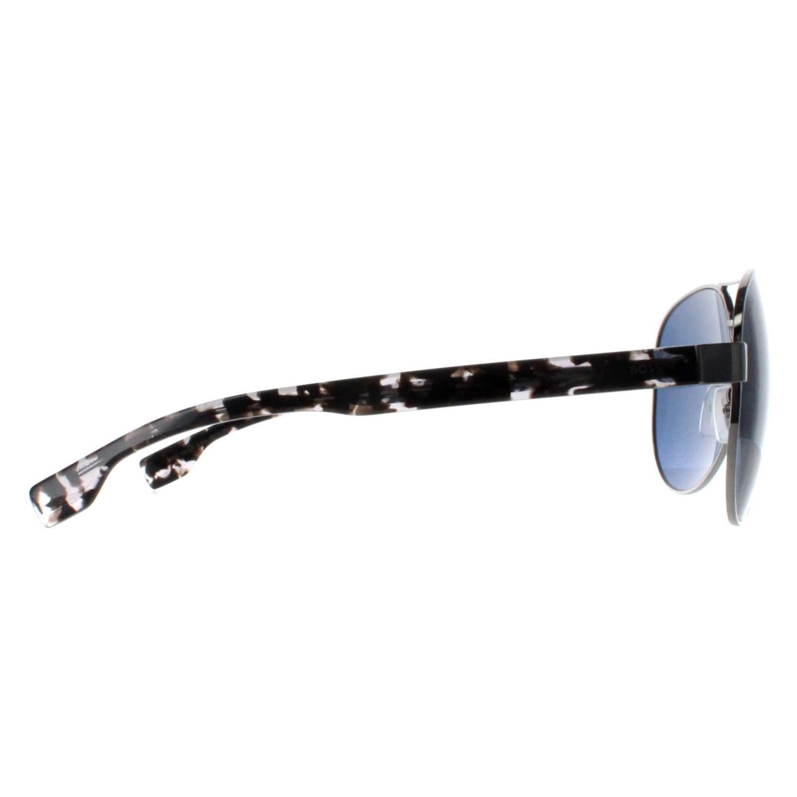 Hugo Boss Hugo Boss Men's Aviator Ruthenium Blue BOSS 1560/O/S in Grey - 4