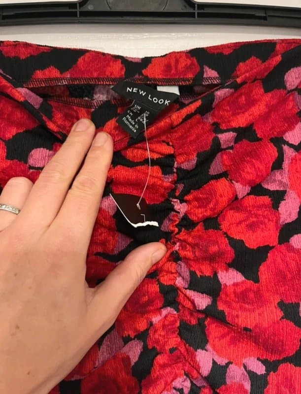 New Look New Look Floral Ruched summer skirt/ size 10-new with tags