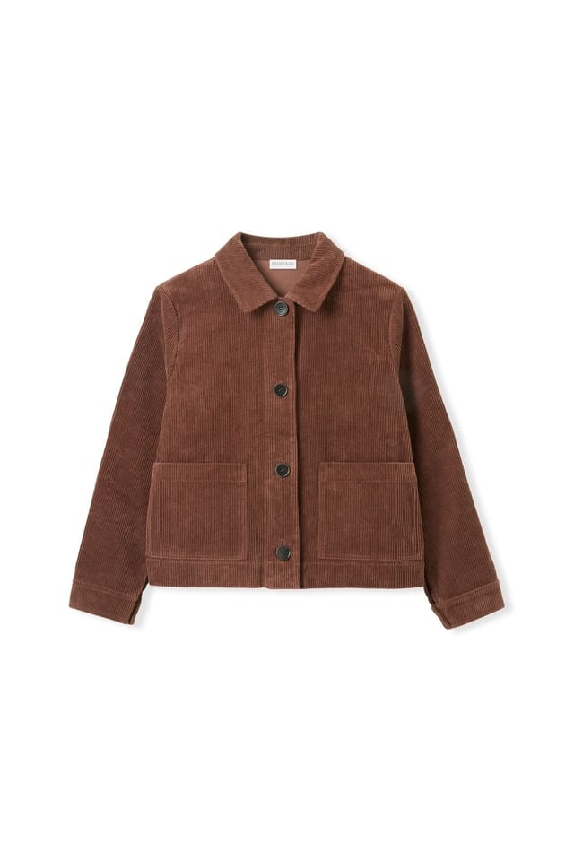 Celtic & Co Celtic & Co Women's Cord Utility Jacket in Chocolate - 2