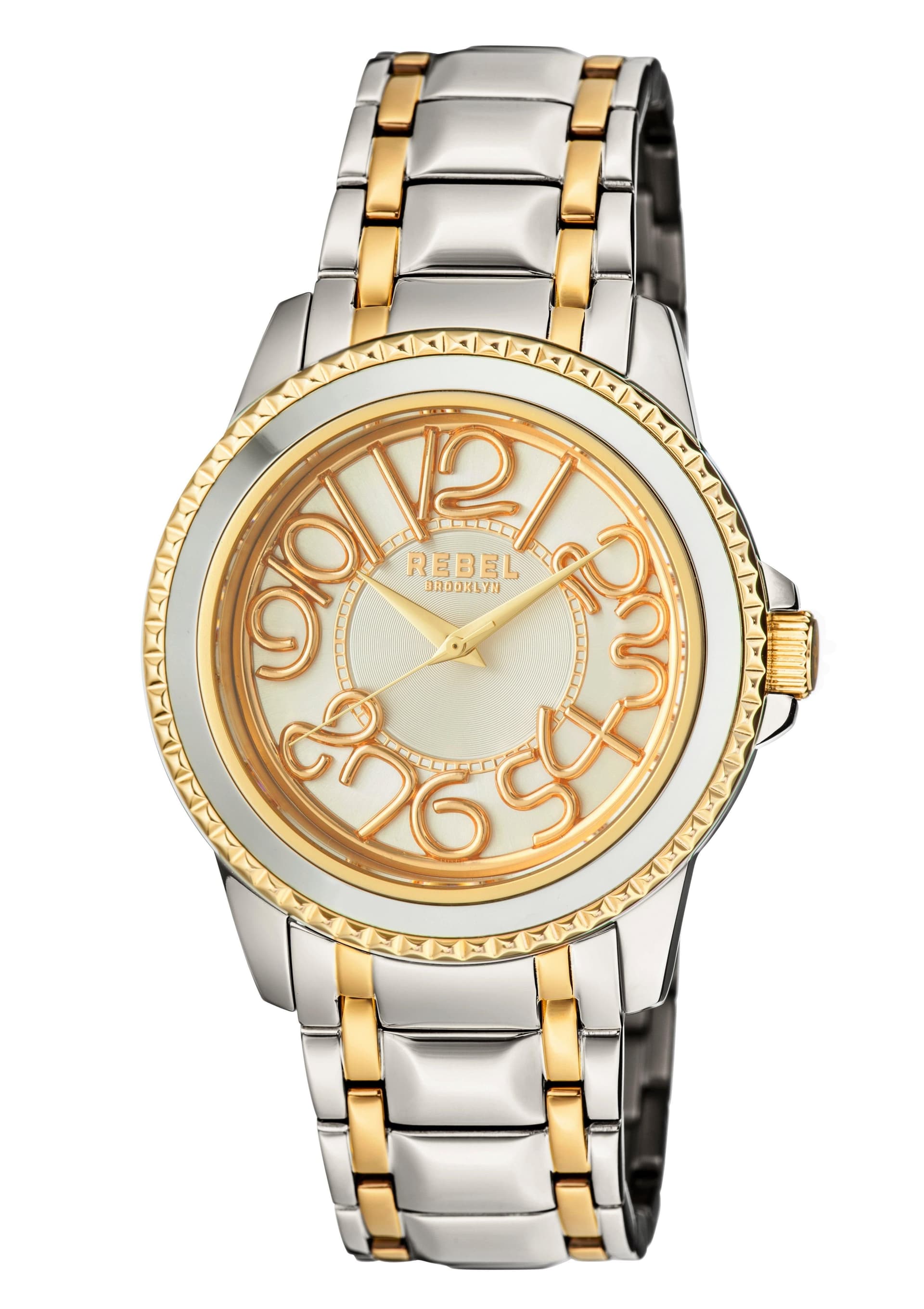 Rebel Rebel Men's Williamsburg Silver Dial Stainless Steel Watch