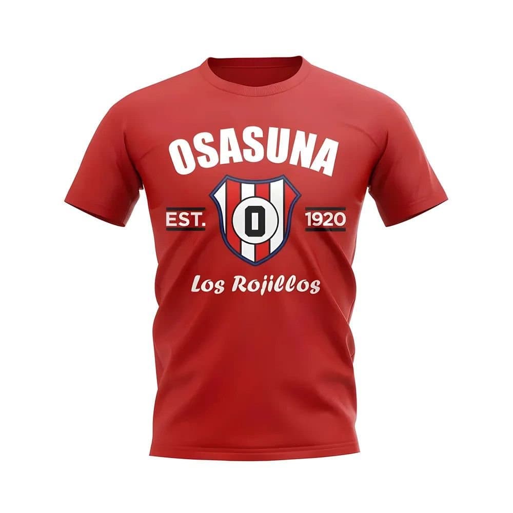 Osasuna Osasuna Men's Personalised Established Football T-Shirt in Red